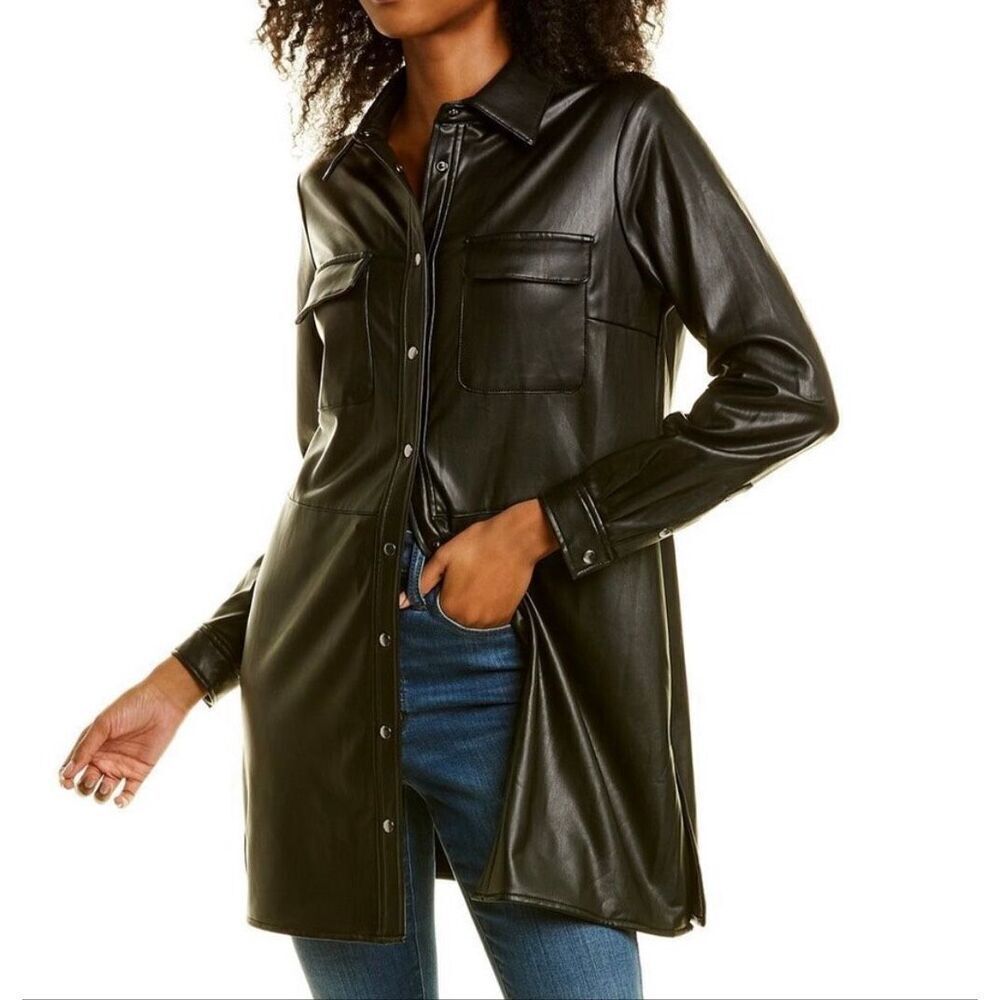 Anne Klein Faux Leather Jacket - Size Large